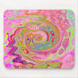 Abstrakt för Rosa, Gult och Magenta i Retro Groovy Musmatta