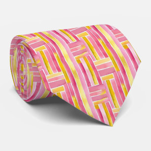 Abstrakt för "Rosa Lemonade" i geometrisk Slips