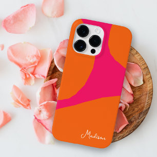 Abstrakt för Shock rosa och Orange med ljus och fe