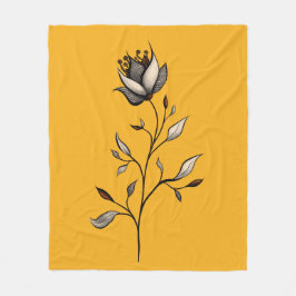 Abstrakt för Snyggt av gultens nedre Elegant Fleecefilt