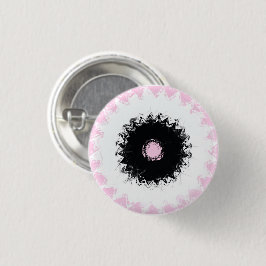 Abstrakt för svart, vitt och Rosa krita Knapp