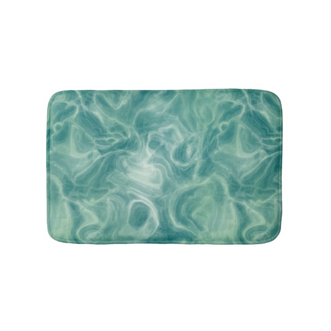 Abstrakt för turkos-Grönt Badrumsmatta (Framsidan)