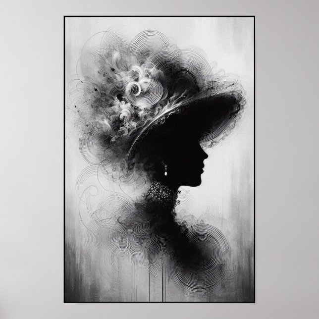 Abstrakt för tyst elegance poster (Framsidan)
