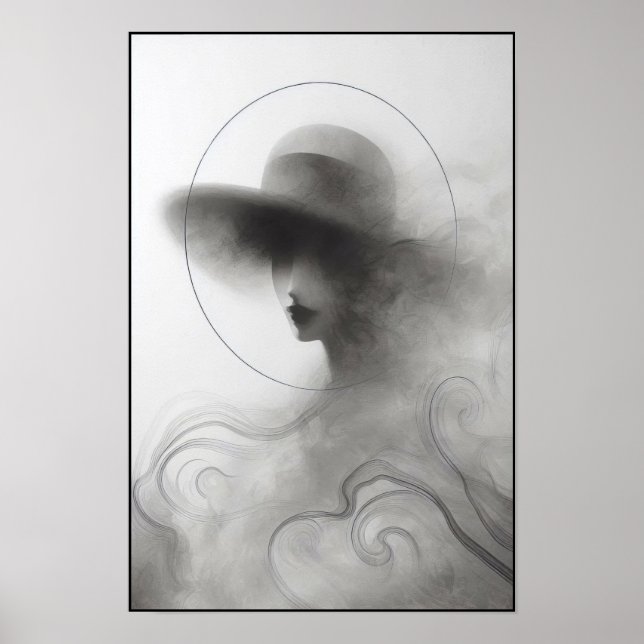 Abstrakt för tyst elegance poster (Framsidan)
