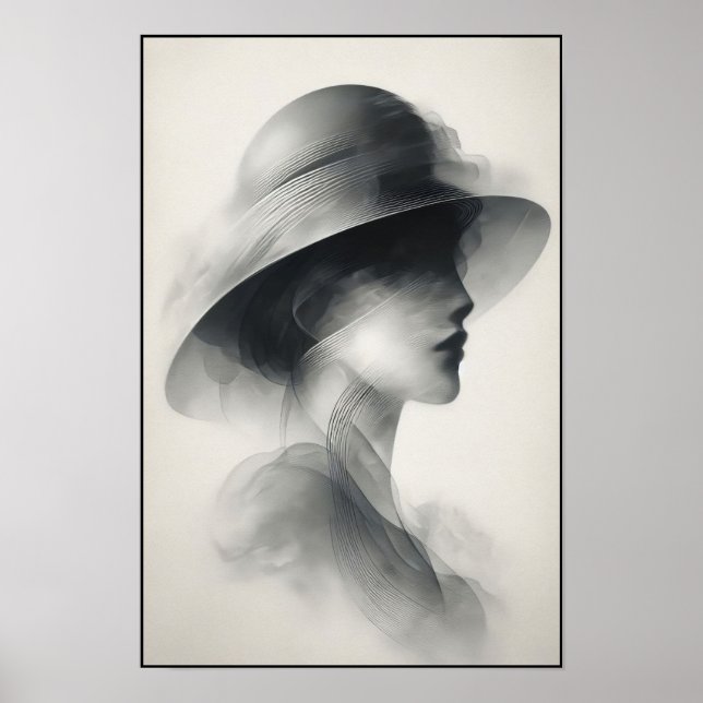 Abstrakt för tyst elegance poster (Framsidan)