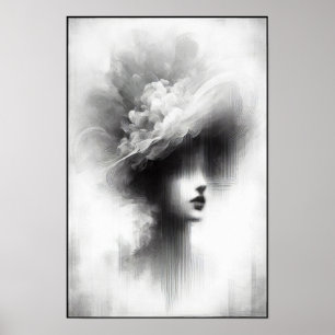 Abstrakt för tyst elegance poster