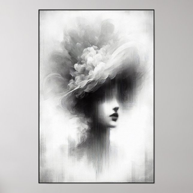 Abstrakt för tyst elegance poster (Framsidan)