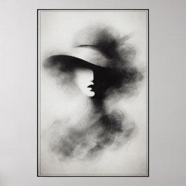 Abstrakt för tyst elegance poster