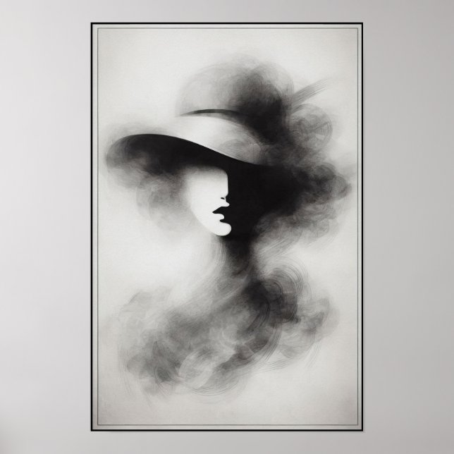 Abstrakt för tyst elegance poster (Framsidan)