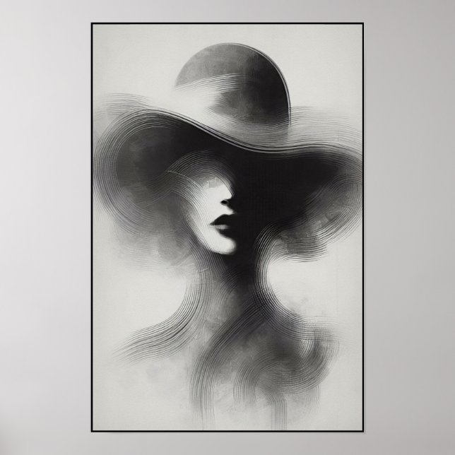 Abstrakt för tyst elegance poster (Framsidan)