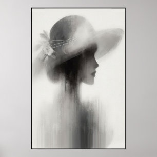 Abstrakt för tyst elegance poster