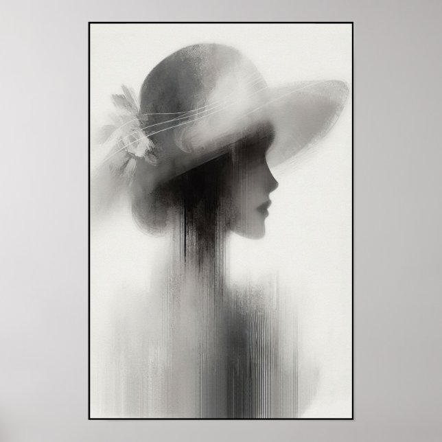 Abstrakt för tyst elegance poster (Framsidan)