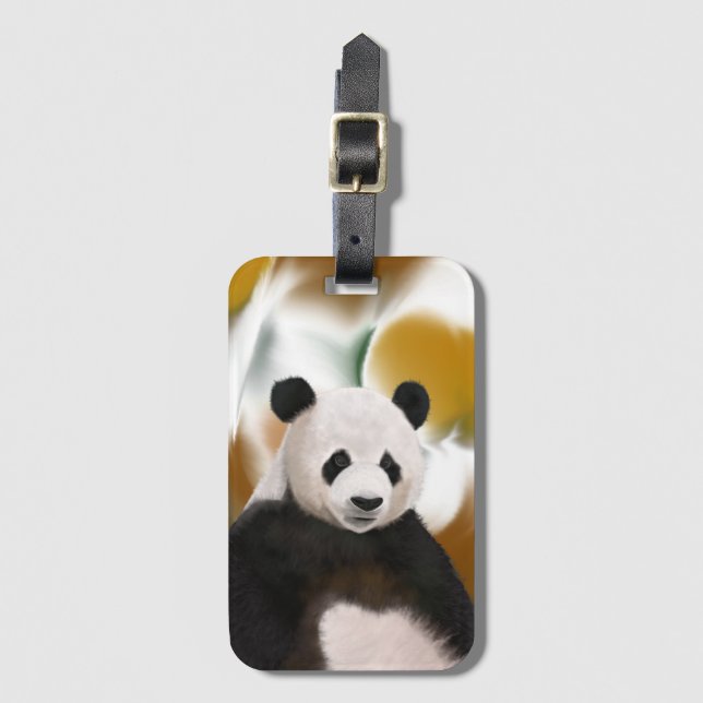 Abstrakt för vackert Panda Bear-band Bagagebricka (Framsida vertikal)