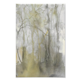 Abstrakt för vattenfärg för gul Vild Skriv ut Fototryck