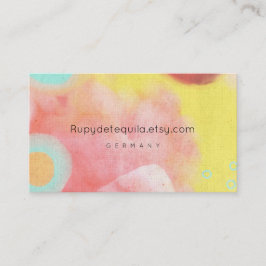 abstrakt för vattenfärgsfärg Rupydetquila Visitkort