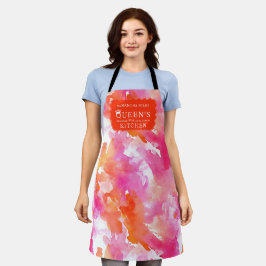 Abstrakt för vattenfärgsRosa Orange  Kitchen