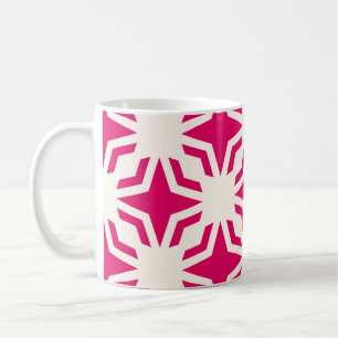 abstrakt för vintage, dekorativ geometrisk sömlös kaffemugg