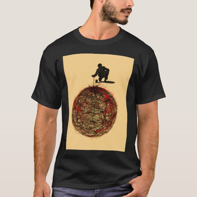 Abstrakt förbindelse t shirt (Framsida)