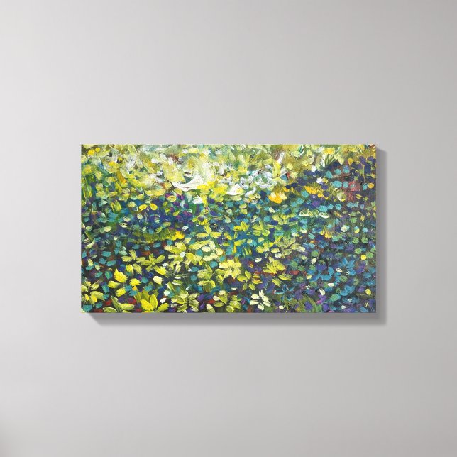 Abstrakt Forest Acrylic Canvas Wall Art (Framsida)