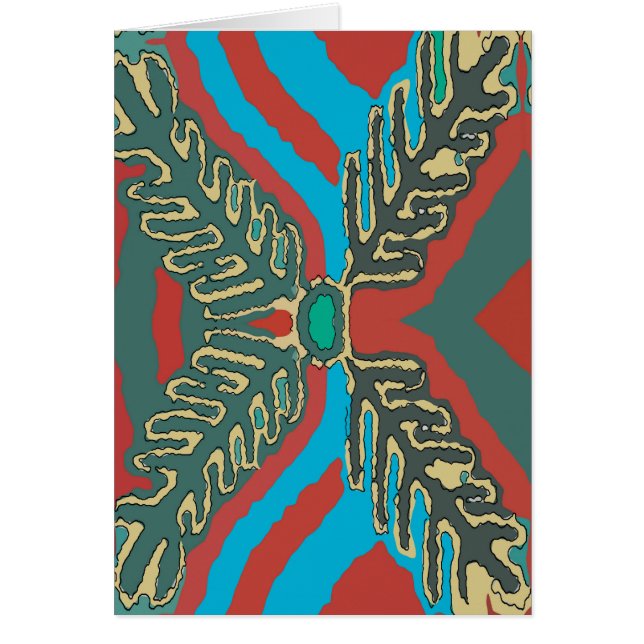 Abstrakt Forest River Himlar OBS Kort (Framsidan)