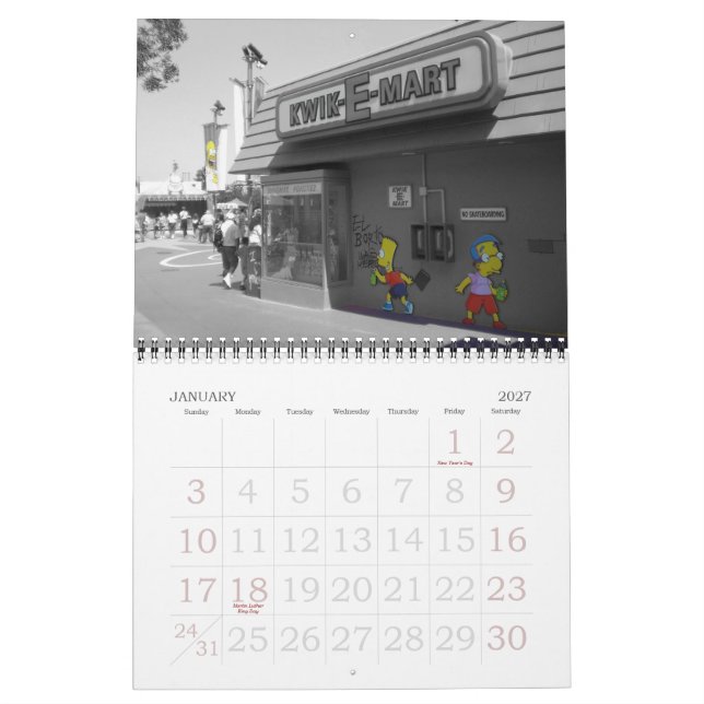 Abstrakt föreställer 2012 kalender (Jan 2027)