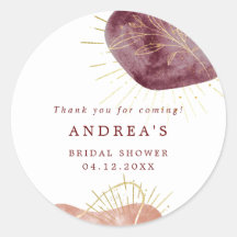 Abstrakt Form Bröllsduschen Klassisk Rund Klisterm