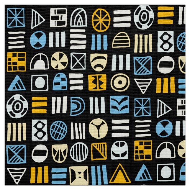 Abstrakt former 060617 Mönster - Färg 02 Tyg (Provkarta)