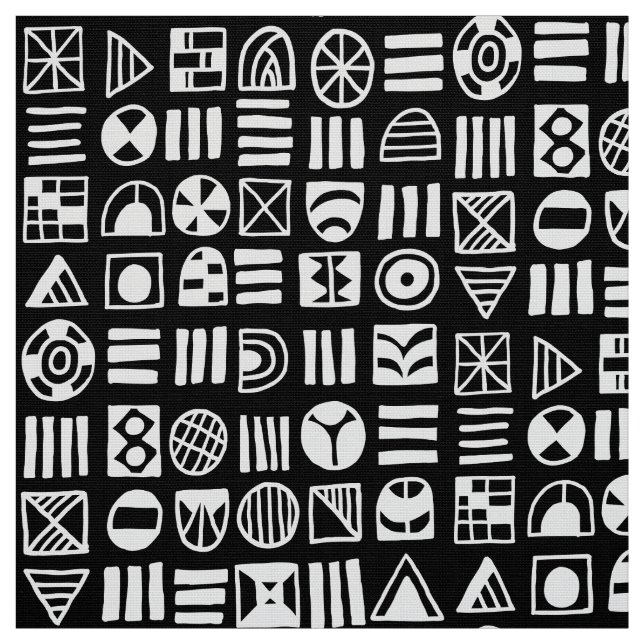 Abstrakt former 060617 Mönster Tyg (Provkarta)