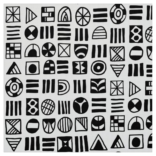 Abstrakt former 060617 Mönster Tyg (Provkarta)