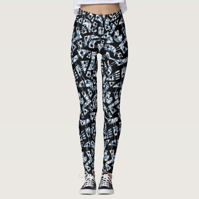 Abstrakt former 180318 - moln leggings (Framsida)