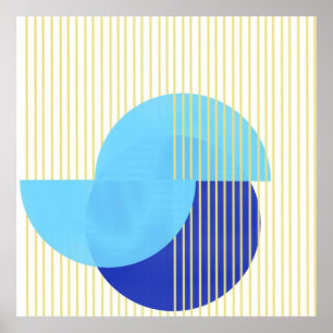 abstrakt former konst poster