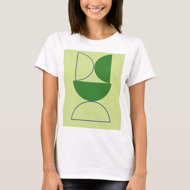 abstrakt former konst t shirt (Framsida)