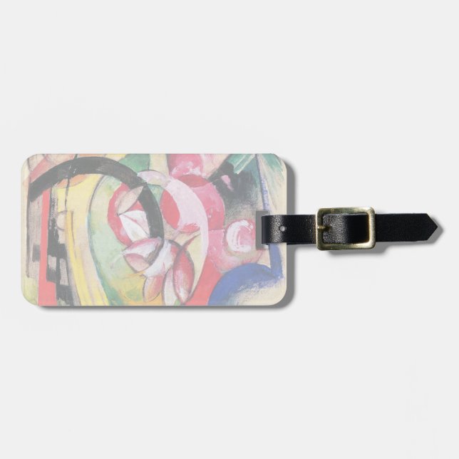 Abstrakt Forms (även kallad Färgad Flowers) av Fra Bagagebricka (Horisontell Framsida)