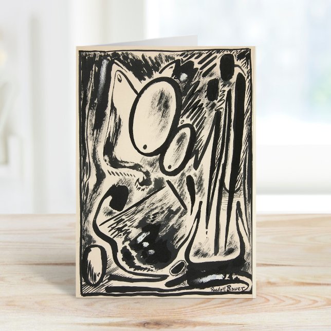 Abstrakt formulär | Rudolf Bauer Kort (Skapare uppladdad)