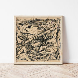 Abstrakt formulär | Rudolf Bauer Poster