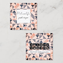 Abstrakt formulär, social media affärskort