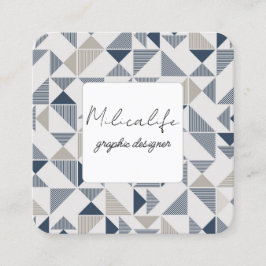 Abstrakt formulär, social media affärskort fyrkantigt visitkort