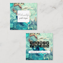 Abstrakt formulär, social media affärskort