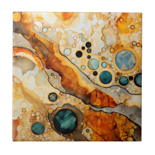 Abstrakt Fossil Tile Kakelplatta