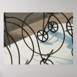 Abstrakt foto av cyklar poster