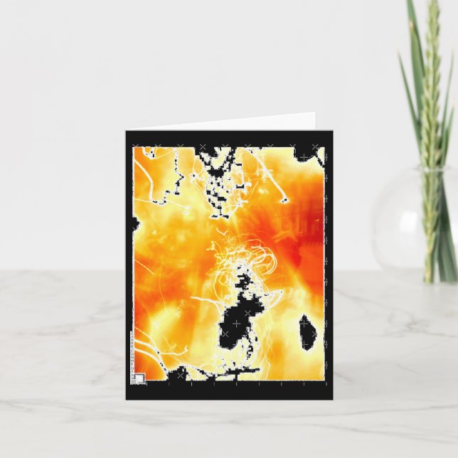 Abstrakt fotofotoljusbrinnande brandspärr kort (Framsida)