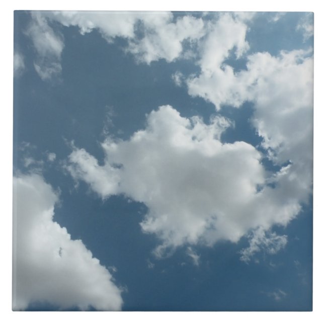Abstrakt Fotografering av Molnig Himmel Kakelplatta (Framsidan)
