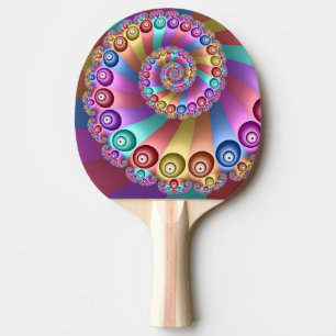 Abstrakt Fractal Art. för Färg Pingisracket