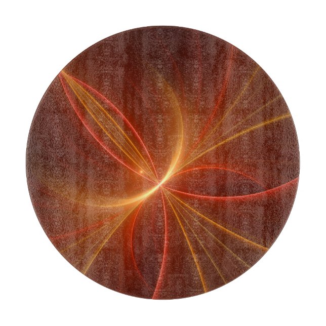 Abstrakt Fractal Art Modern Warm Färg (Framsidan)