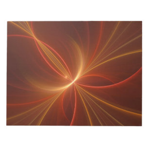 Abstrakt Fractal Art Modern Warm Färg Anteckningsblock