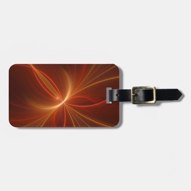 Abstrakt Fractal Art Modern Warm Färg Bagagebricka (Horisontell Framsida)