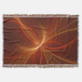 Abstrakt Fractal Art Modern Warm Färg Filt
