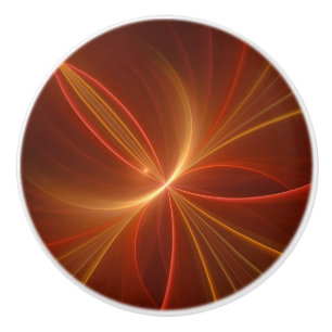 Abstrakt Fractal Art Modern Warm Färg Knopp