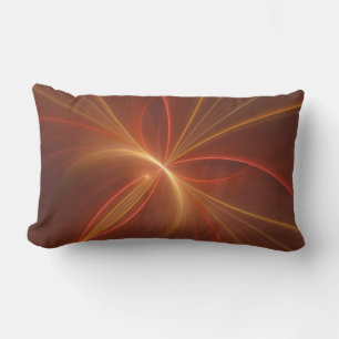 Abstrakt Fractal Art Modern Warm Färg Lumbarkudde
