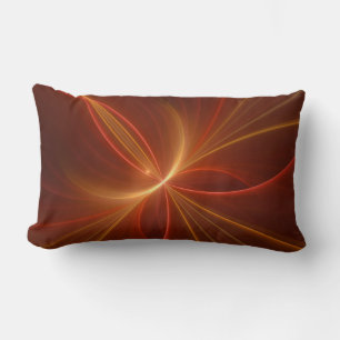 Abstrakt Fractal Art Modern Warm Färg Lumbarkudde